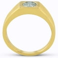 thumbnail image 3 of Pompeii Mens 1 ct Round Solitaire Diamond Wedding Ring 14k Yellow Gold (G/H,SI1-SI2), 3 of 3
