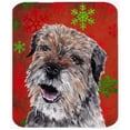 thumbnail image 2 of Caroline's Treasures Border Terrier Blue Snowflake Winter Glass Cutting Board Large, 2 of 2
