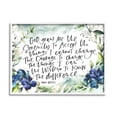thumbnail image 2 of Stupell Industries Religious Perseverance Quote Floral Watercolor Painting Effect Graphic Art White Framed Art Print Wall Art, Design by Valerie Wieners, 2 of 5