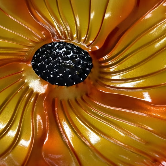 ACDANC Ground Feeder,Standing Bird Bath,Flower Birdbath Floor Plug for Garden Yard Patio Decoration