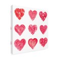 thumbnail image 2 of Trademark Fine Art 'Hearts and More Hearts I' Canvas Art by Sue Schlabach, 2 of 3