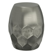 Flanigan Metal Accent Table in Antique Silver