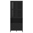 thumbnail image 6 of vidaXL Highboard VIKEN White 31.5"x15.7"x78.7" Solid Wood Pine, 6 of 26