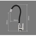 thumbnail image 2 of Black Kitchen Faucet, Flexible Kitchen Faucet With 2 Spray Modes, 360 Rotatable Kitchen Mixer, Kitchen Sink Faucet With Water Saver, 2 of 5