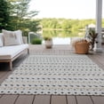 thumbnail image 6 of Addison Rugs Chantille Indoor/Outdoor Transitional Stripes Silver Washable Rectangle Rug, 10' x 14', 6 of 6