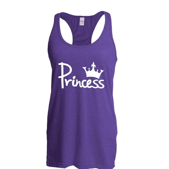 MmF - Women's Racerback Tank Top, up to Women Size 2XL - Princess Crown
