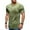 Green, variant on Men's Sports Shirts Men's Short-sleeved Round Neck Hanging Dyeing Lapel Slim T-shirt Bottom Shirt Fashion Sports Casual Shirt Tops Daily Top Blouse