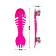 thumbnail image 4 of Patineta Para Niños Juvenil Esqueleto Waveboard Rosa LAVIGA Plástico Resistente, 4 of 5