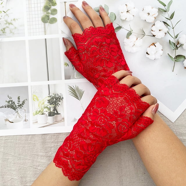 Breathable Lace Fingerless for Outdoor Sun Driving Cycling Summer Fitness Versatile Accessory