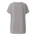 thumbnail image 6 of Women Summer Tops Womens T Shirts Short Sleeve V-Neck Shirts Cute Fit Summer Casual Tee Tops, 6 of 7