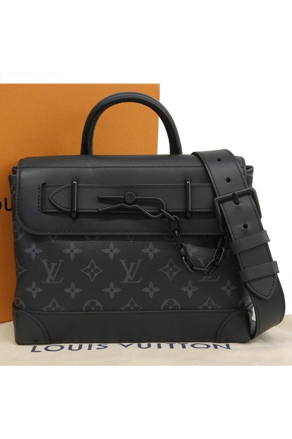 Pre-Owned Louis Vuitton Monogram Eclipse Steamer PM M46953 Bag Handbag