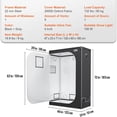thumbnail image 2 of VEVOR Hydroponic Grow Tent Complete Indoor Plant Growing System 4x2’, Black, 2 of 12