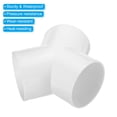 thumbnail image 4 of Unique Bargains 4 Inch 3 Way Duct Splitter Y Connector Air Vent Duct Connector White, 4 of 5