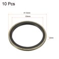 thumbnail image 2 of Uxcell M33 41.5x33x2mm Carbon Steel Nitrile Rubber Bonded Sealing Washers, 10 Pack, 2 of 5