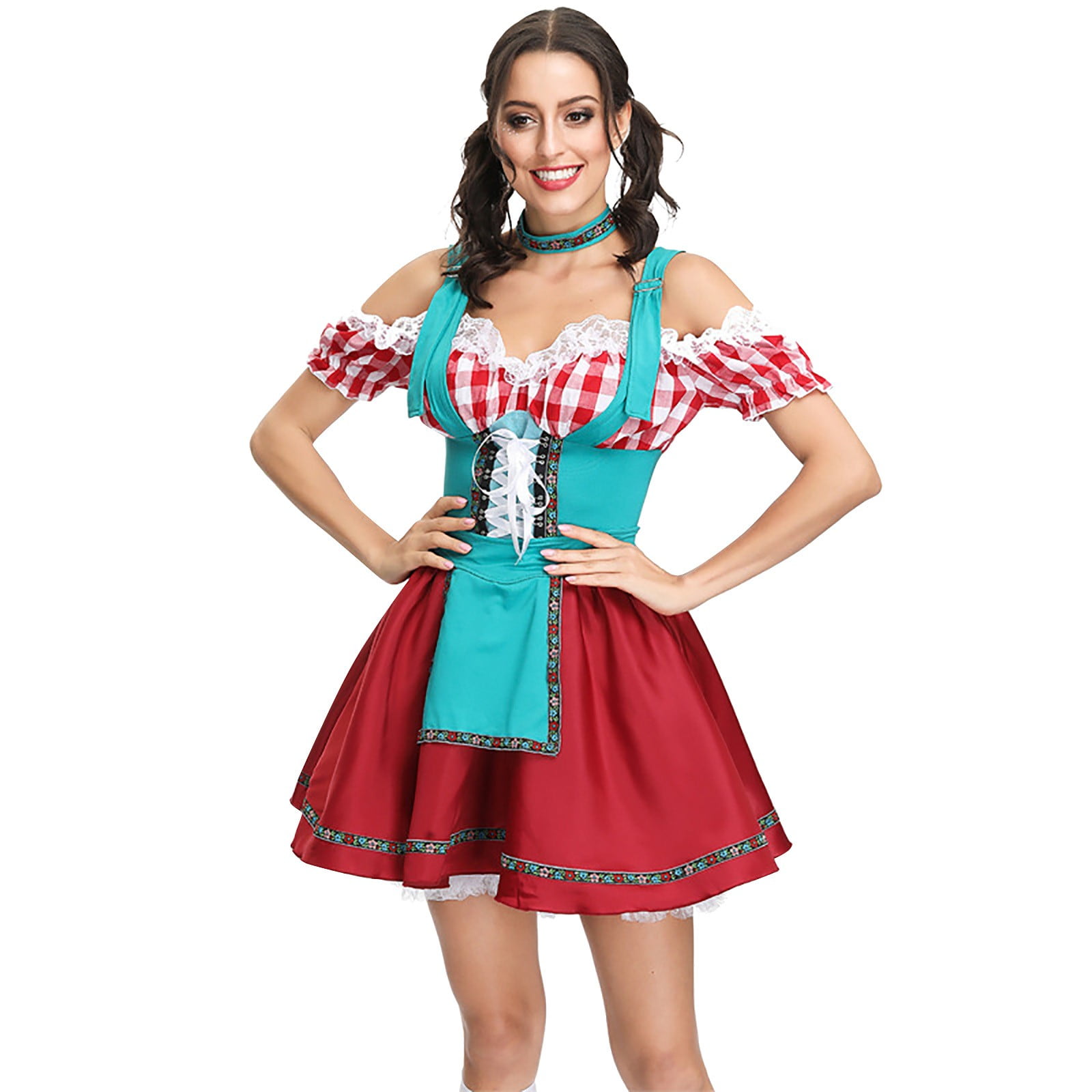 Alvorlig dansk Daddy plus Size Dresses for Fall Women's German Dirndl Dress Off Shoulder  Oktoberfest Girl - Walmart.com