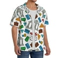 thumbnail image 2 of Sikiie Art Of Livings Men's Wrinkle Free Untucked Cuban Shirt Business Casual Button Down Shirts Short Sleeve Shirt3X-Large, 2 of 5