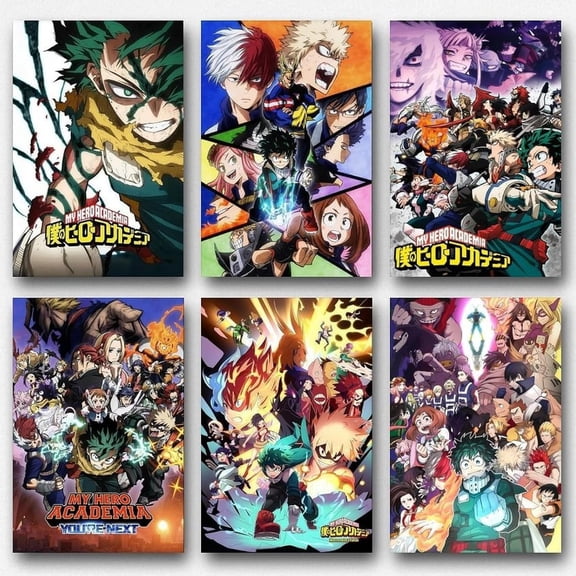 Canvas My Hero Academia Poster Canvas Anime Canvas Music for Bedroom Wall Art Decor Posters & Prints 8x12inch Unframed