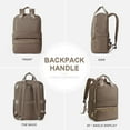 thumbnail image 3 of Travel Backpack For Women Men Airline Approved Carry On Bags For Airplanes Dark Brown Laptop Backpack Personal Item Backpack For Traveling On Airplane College Backpack With Laptop Compartment, 3 of 11