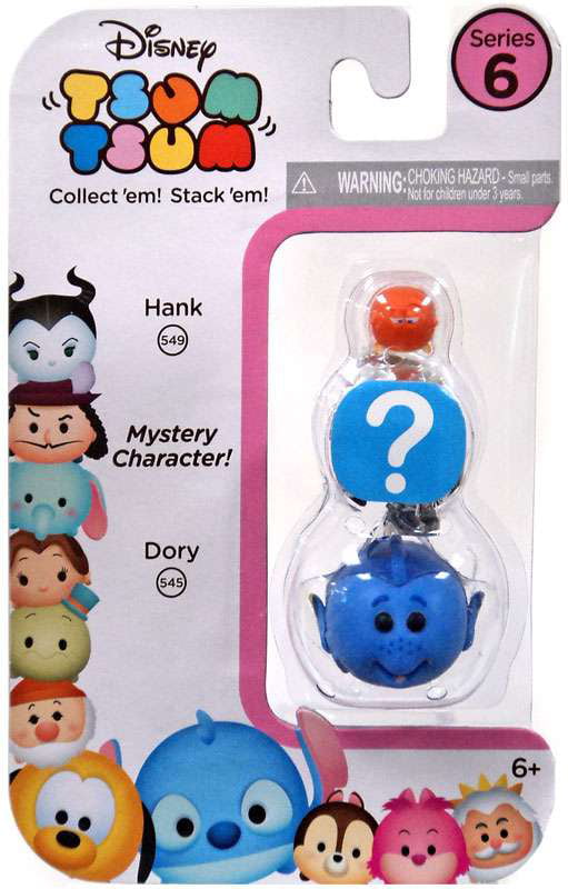 Disney Tsum Tsum Series 6 Mini figure 3 Pack Hank Dory & Mystery Figure FSTSHP