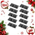 thumbnail image 3 of Chnmavx 10-Packs Christmas Light Clips, Hooks For Outdoor String Lights Clips, Heavy Duty Black Cable Clips with Waterproof Adhesive Strips, String Lights Cord Organizer Hooks For Party Decor, 3 of 11