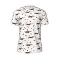 thumbnail image 5 of Wukai Dachshund Dog Print Men's Short-Sleeved Mesh T-Shirt,Quick-Dry Short Sleeve Workout T-Shirt-3X-Large, 5 of 8