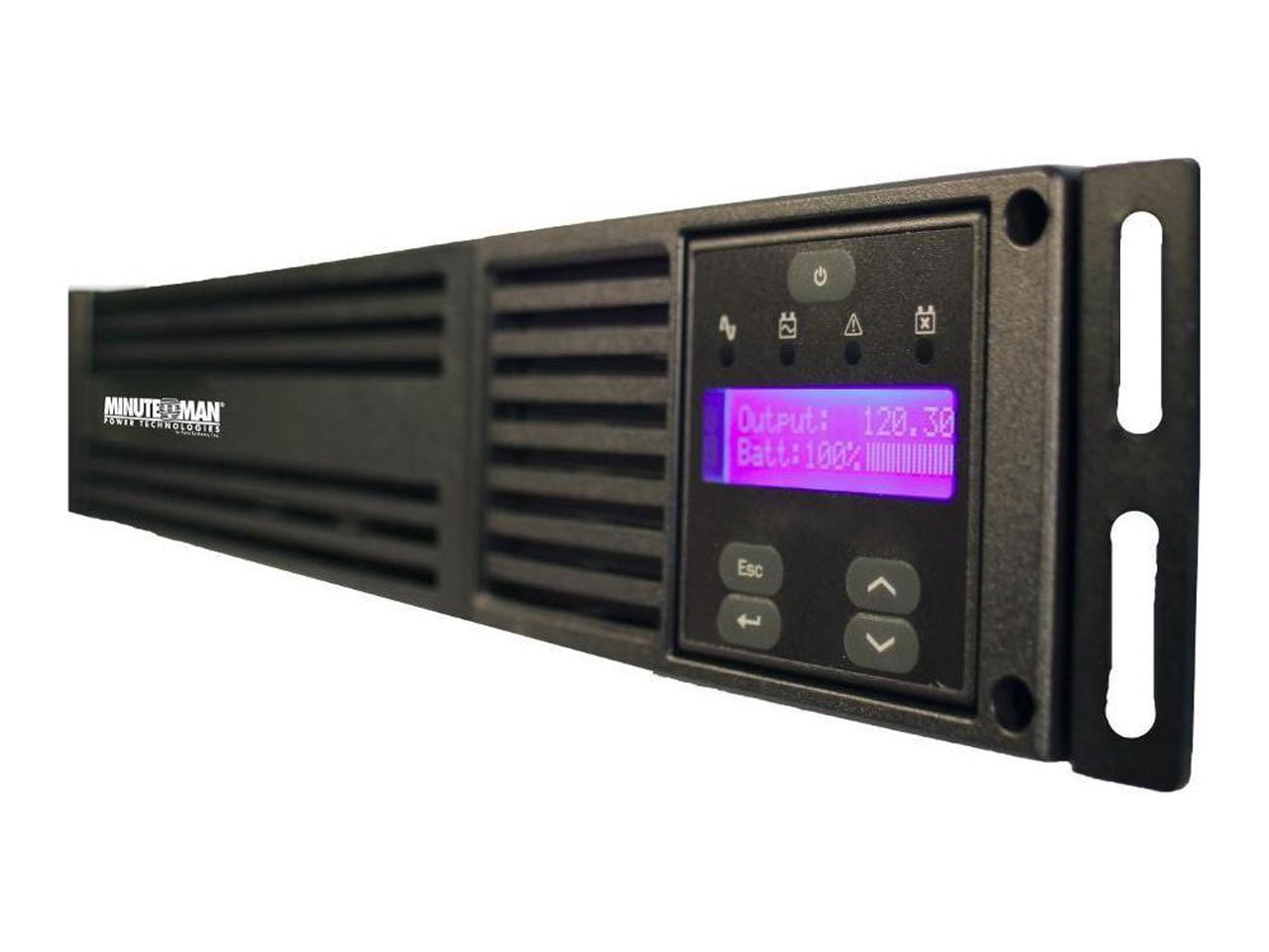 Minuteman EXR Series Line Interactive Uninterruptible Power Supply - 2U Tower/Rack/Wall Mountable - AVR - 2.50 Minute Stand-by - 120 V AC Input - 120 V AC Output - 6 x NEMA 5-20R, 1 x NEMA L5-30R