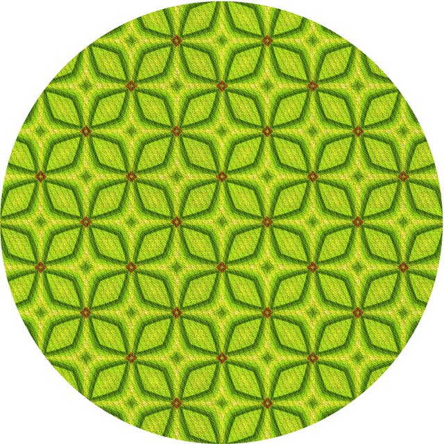 Ahgly Tapis Rond Lavable en Machine Intérieur Transitionnel Vert Lime Foncé, 6 Pieds Rond