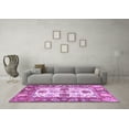 thumbnail image 3 of Ahgly Company Indoor Rectangle Abstract Purple Modern Area Rugs, 4' x 6', 3 of 4