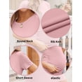 thumbnail image 4 of EKOUAER Baby Shower Dresses for Mommy to Be Short Sleeve Bodycon Dress for Pregnant Soft Maternity Summer Dress, 4 of 6