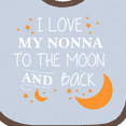 thumbnail image 4 of Inktastic I Love My Nonna to the Moon and Back Boys or Girls Baby Bib, 4 of 4