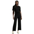 thumbnail image 2 of Time & Tru Women's 2-Piece Short Sleeve Sweater and Wide Leg Pant Set, Sizes XS- XXXL, 2 of 5