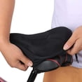 thumbnail image 4 of Funda de gel para sillín de bicicleta Yjmei, cómoda y ergonómica, fácil de colocar, funda de sillín antideslizante, estable, extra: funda impermeable, funda para asiento de bicicleta, ajustable en la, 4 of 5