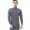 Dark Gray, variant on Cotton Thermal Base Layer Outfit Winter Men Thermal Underwear Set Turtleneck Long Sleeve Warm Base Layer Pure Color Slim Fit Elastic Men Pajamas Set