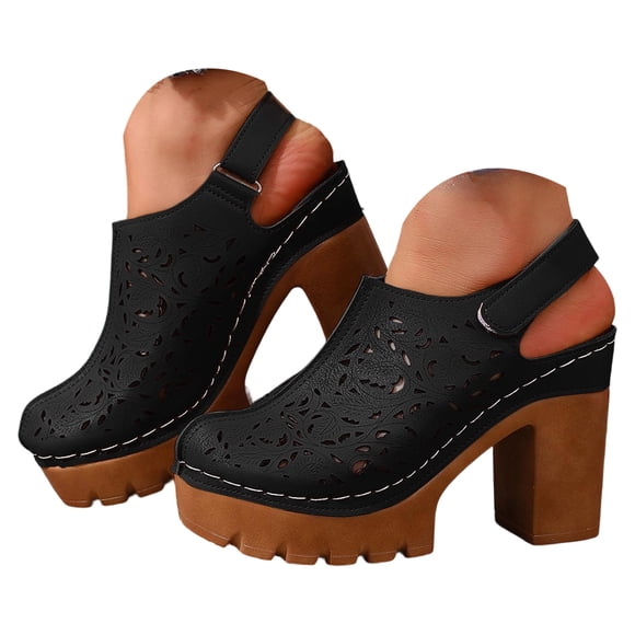 Fsqjgq Womens Sandals Women'S Sandals Chunky High Heels Opentoe Block Dress Bridal Party Wedding Shoes Beach Vacation Essentials Women