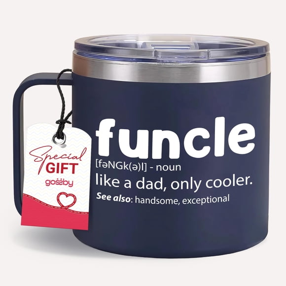 Taza de viaje con aislamiento para beber Gossby FUNCLE, 414 ml