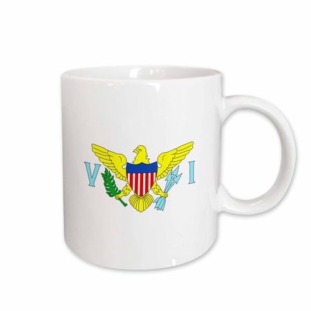 3drose, the Caribbean Flag for the United States Virgin Islands., 11oz Mug