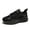 Black, variant on Ladies' Comfortable Low-Top Sneakers with Breathable Mesh And Soft Soles, Featuring Non-Slip Lace-Up Design, Women Shoes