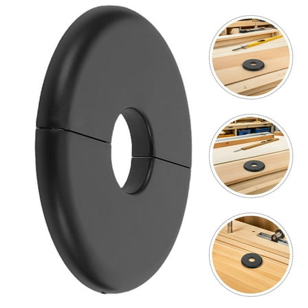 WEUVEB Wall Split Flange Cover Black PPR Pipe Flange Cover 4 Pieces Plumbing Pipe Fitting Accessories