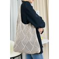 thumbnail image 2 of Kukuzhu Women Knit Hobo Tote Bag Aesthetic Crochet Handbags Casual Mesh Shoulder Handbag Hand Crochet Bags Purse, 2 of 8