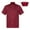 02#Burgundy, variant on Zaldita Unisex Short Sleeve Chef Coat Jacket with Hat Button Restaurant Kitchen Chef Uniform 02#Black XXL