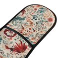 thumbnail image 4 of Yayeee Double Oven Mitt Kitchen Heat Resistant Baking 35" x7" Quilted Glove, Watercolor Leaves, 4 of 6