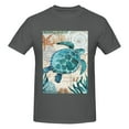 thumbnail image 4 of Bingfone Watercolor Sea Turtle Men'S Loose Fit Short-Sleeve Pocket T-Shirt, 4 of 7