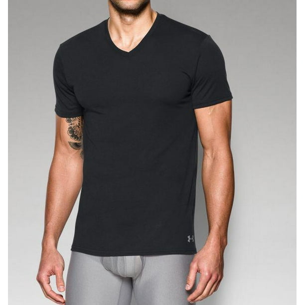 Under Armour Under Armour Men's UA Core VNeck Undershirt 2Pack 1272395001 BLK/BLK Walmart