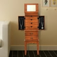 thumbnail image 4 of Wooden Jewelry Cabinet Chest Vintage Storage Dresser with Mirror, 4 of 6