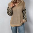 thumbnail image 2 of Vedolay Womens 2023 Sweaters Women's 2023 Fall Winter Sweater Long Sleeve Crew Neck Comfy Loose Pullover Tops,Khaki L, 2 of 5