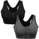 thumbnail image 1 of Sujetador deportivo con cremallera frontal para mujer Sujetador sin aros para después de la cirugía Sujetadores deportivos de yoga activos, 1 of 4