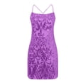 thumbnail image 4 of DAFEI Sequin Homecoming Dresses Short Sparkly Tight Mini Formal Evening Cocktail Gowns with Slit, 4 of 5