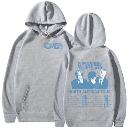 Wave To Earth Merch Tour Hoodie Men's Women Fashion Retro Oversized Sweatshirt Fleece Pullover Clothing Hoodies
