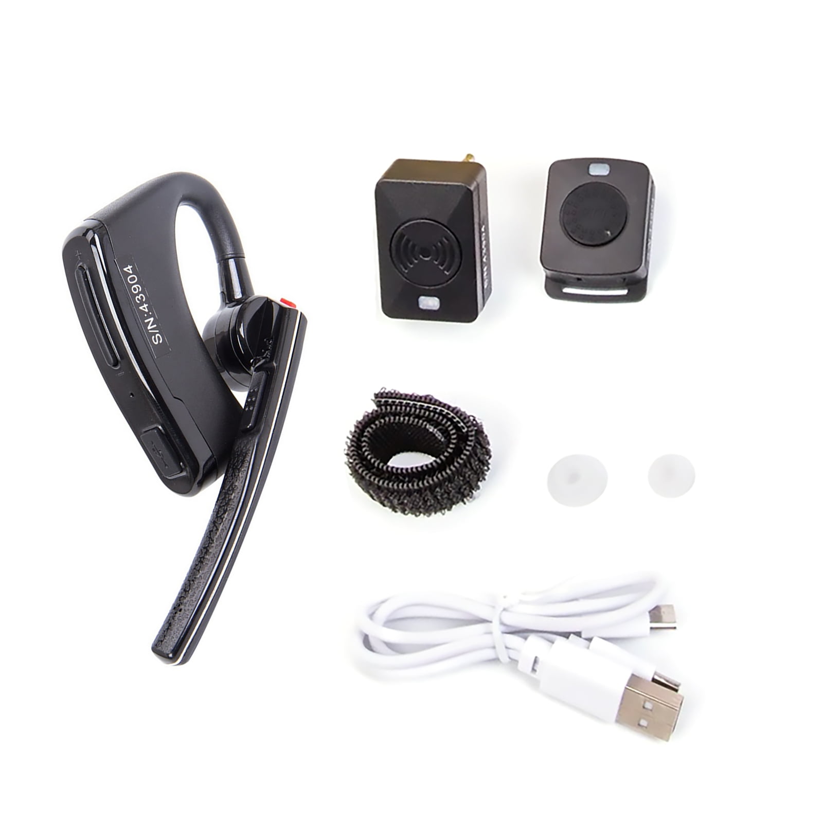 Wireless Bluetooth Earphone for Two Way Radios Hands-Free, Type-C USB Charger for Motorola Radios