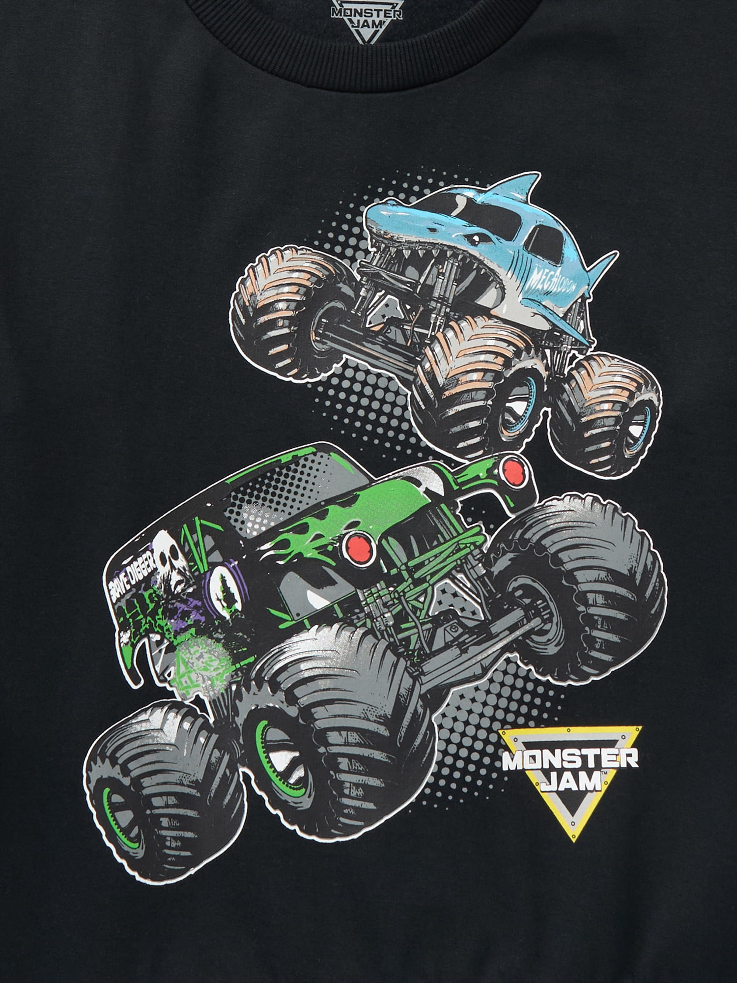 Monster Jam Kids Graphic Fleece Crewneck Sweatshirt, Sizes 4-18